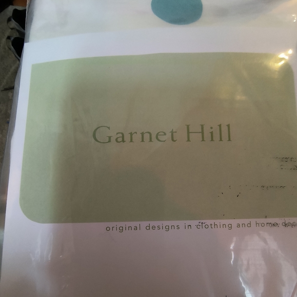 Garnet Hill soft flannel Turquoise Dot Standard Cases - Picture 2 of 3